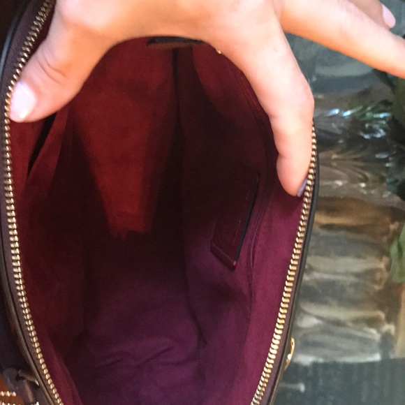 Coach Sierra Signature Oxblood patent satchel - Picture 7 of 8